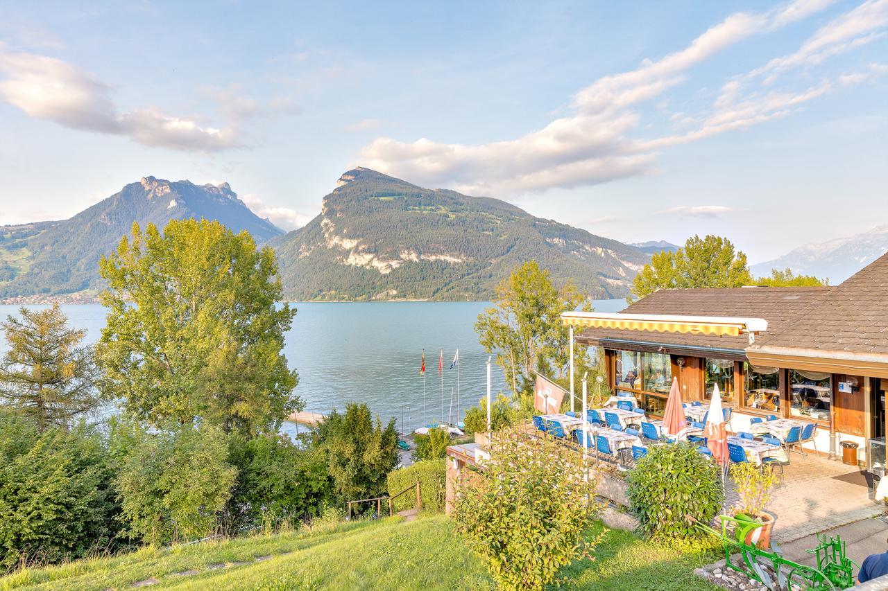 Hotel Restaurant Moeve Faulensee Exterior foto